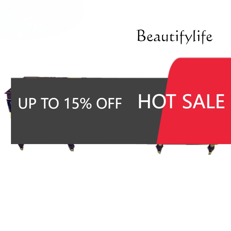 

Italian medieval style all solid wood TV cabinet living room piano paint audio-visual cabinet