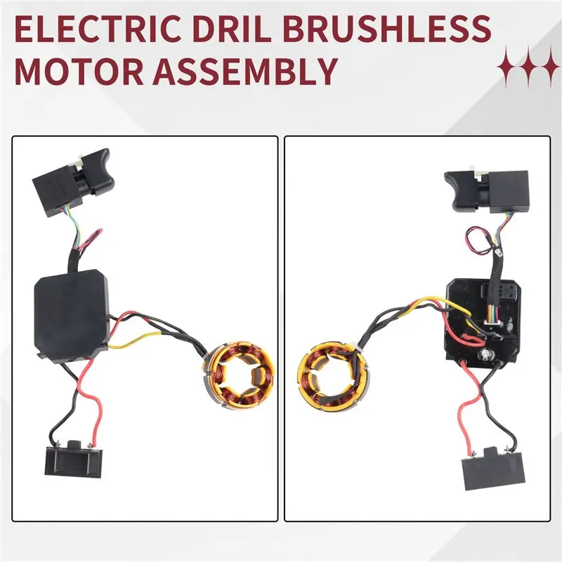 A11E-Electric Drill Control Board Speed Switch Board Controller For Dayi 21V Brushless Lithium Drill Stator Assembly