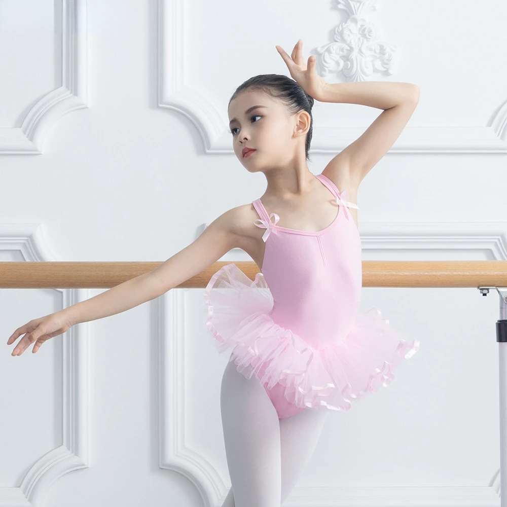 

Girls Dance Leotards Dress Kids Summer Ballet Tulle Dress Gymnastics Skate Dance Swan Dance Stage Performance Costume Swimwear