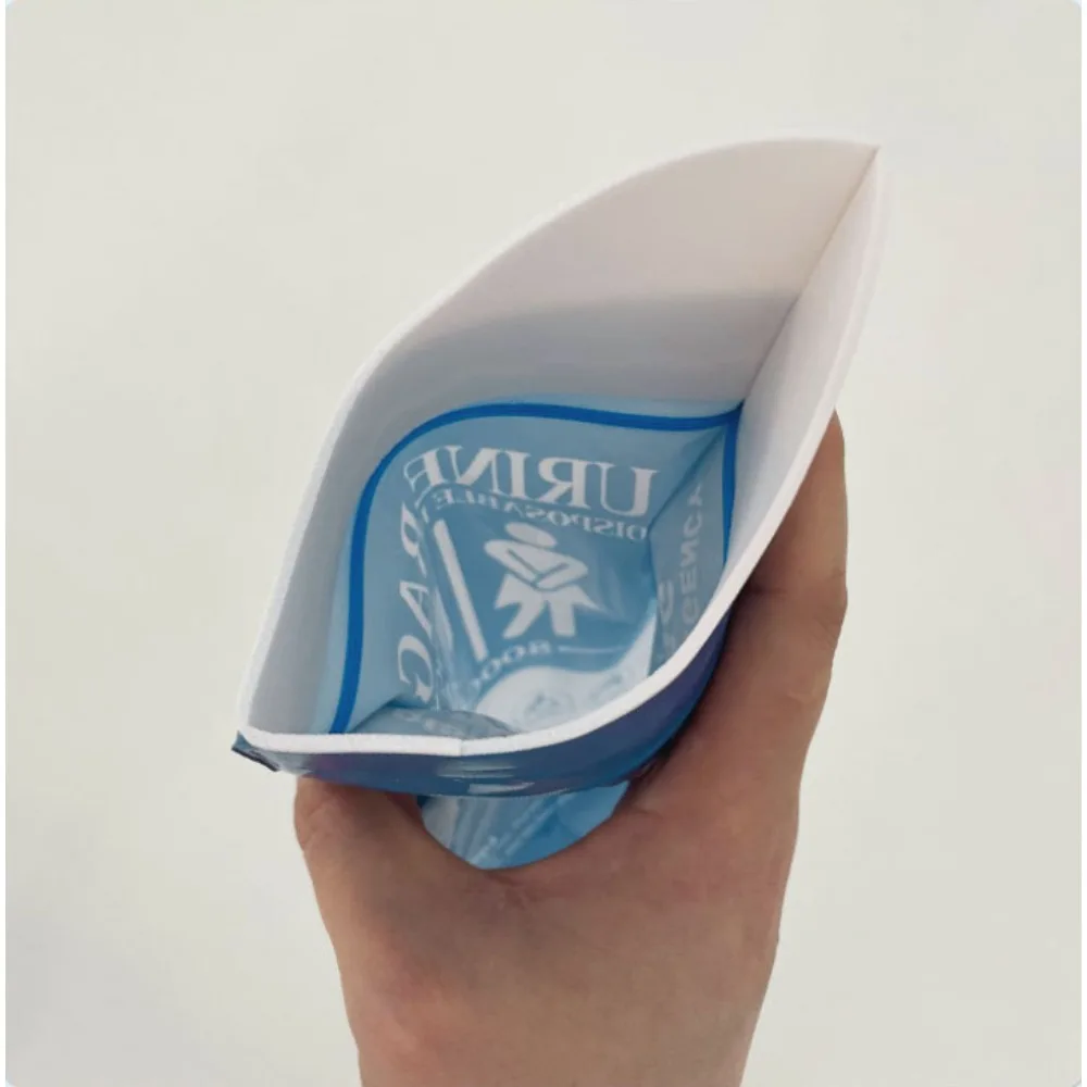10Pcs 800CC Disposable Urine Bags, Unisex Portable Emergency Travel Pee & Vomit Bags for Outdoor Use - view 6