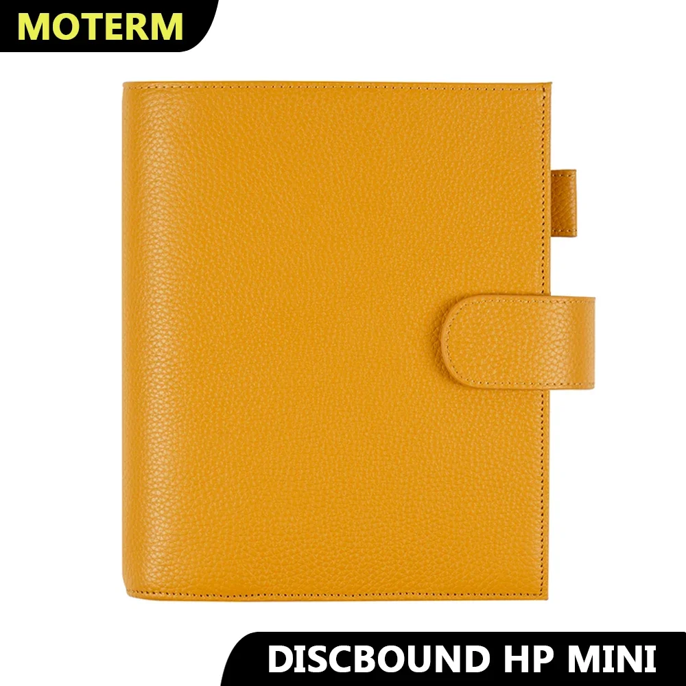 

Moterm Discbound Series New HP Mini Cover Genuine Pebbled Grain Cowhide Notebook Expansion Disc Bound Organizer Journal Agenda