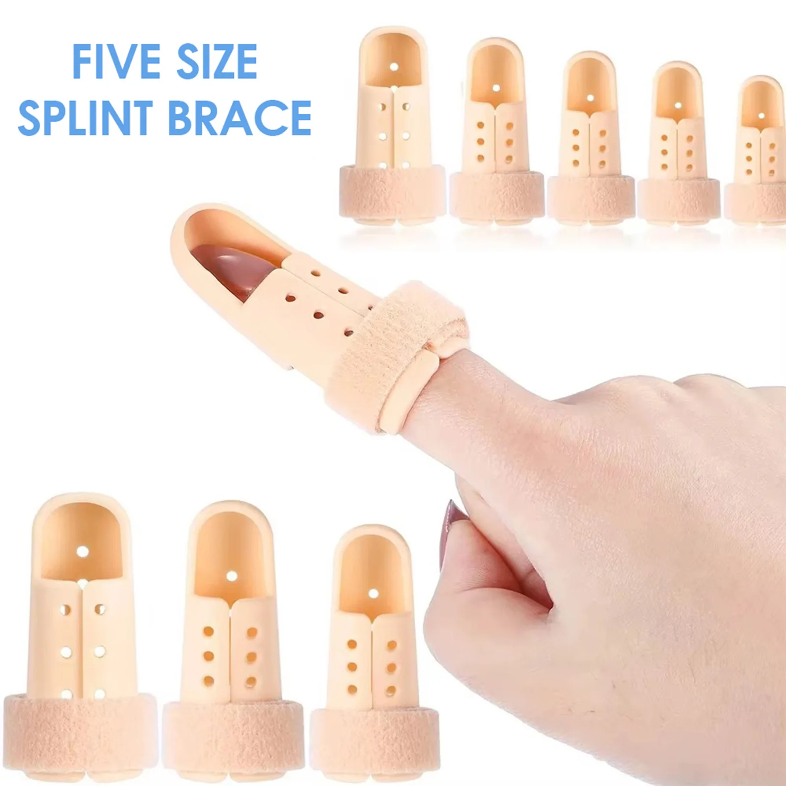 

Universal Finger Splint Adjustable Finger Immobilizer Fingertip Protectors for Basketball Finger Joint