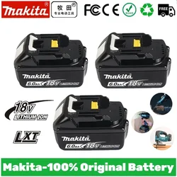 100% oryginalna Makita 6.0Ah 18V akumulator litowo-jonowy ładowarka dc181840 BL1830 BL1430BL1440 dc1818rc narzędzie do ładowania z portem USB