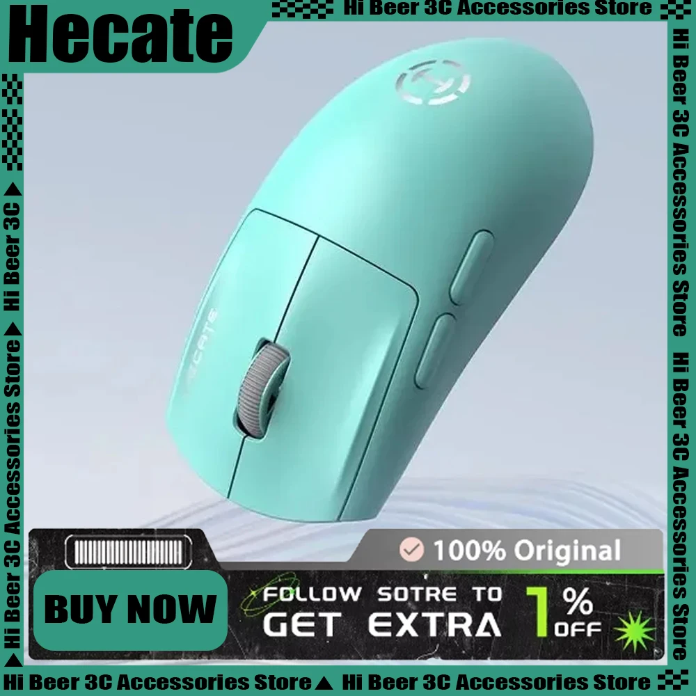 

Игровая мышь Hecate G1M, легкая, с низкой задержкой, трехрежимная, Bluetooth, 1K, возврат, длительный срок службы батареи, беспроводная мышь, аксессуары для плеер