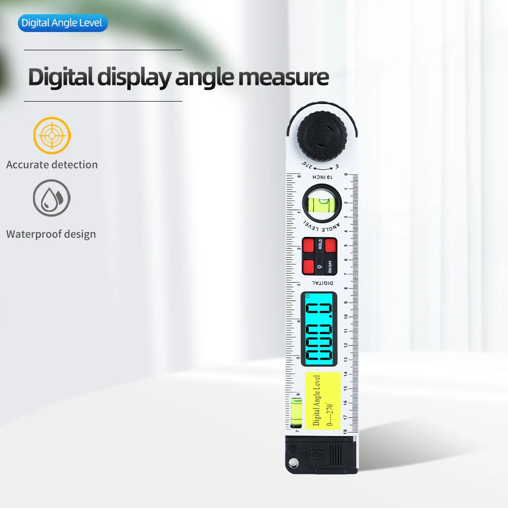 2 in 1 Digital Meter Angle Inclinometer Spirit level Angle Ruler Electron Goniometer Protractor Angle finder Measuring Tool