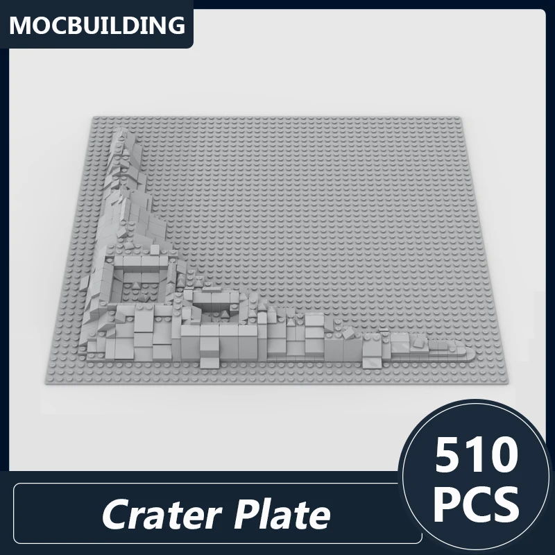 Crater Plate for the New 10497 Galaxy Explorer Model Moc Building Blocks DIY Assembled Bricks Classic Space Series Display Toys