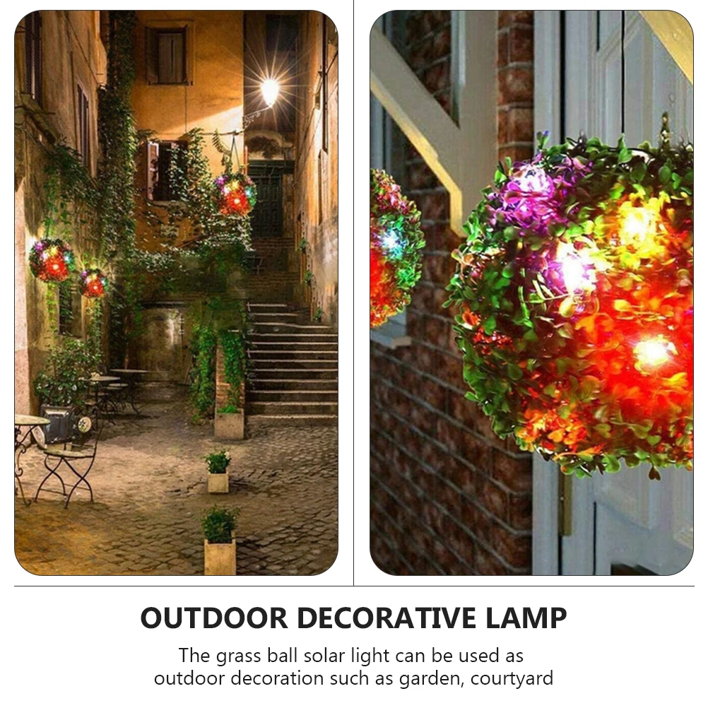 

Solar Grass Light 40x15x15cm Warm White Colorful LED Outdoor Led Light Pendant Garden Hanging Lantern Solar Powered
