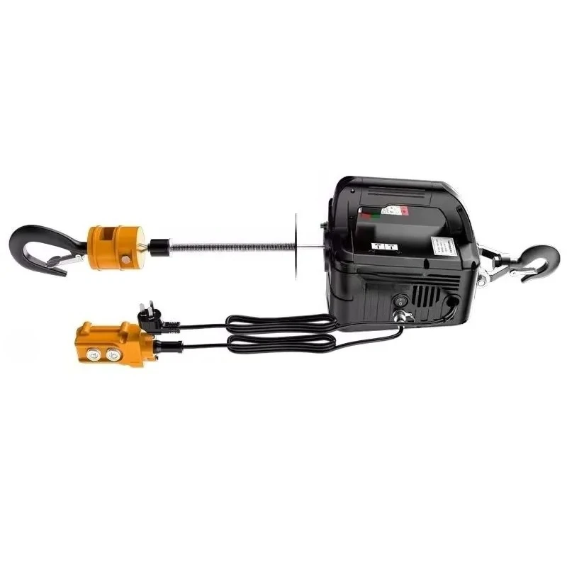

Mini Electric Hoist 220V Portable Remote Control Home Air Conditioning Crane Small Crane Domestic Lifting Equipment