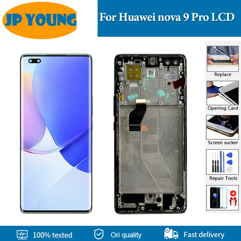 

6.72 OLED For Huawei nova 9 Pro LCD Display RTE-AL00 Hebe-BD00 Touch Screen Digitizer Assembly For Huawei Nova 9Pro Replacement