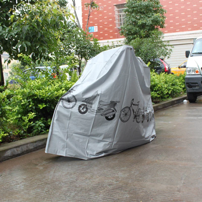 Bicycle Cover Bike Rain Cover EVA 100x200cm Dust Cover Sun Protection Sunshade Mountain Bike Motorcycle All Seasons