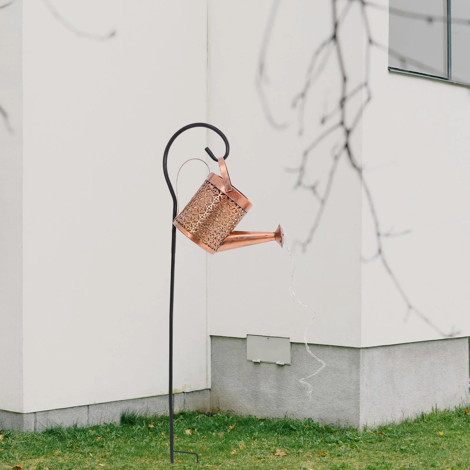 

1Set Solar Garden Kettle Lamp Outdoor Durable Iron Waterproof Landscape Solar Lawn Light Yard Decorative Lighting