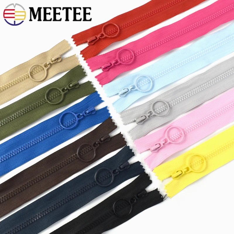 

5/10Pcs 3# Resin Zippers Tape 25cm Close-end 60cm Open-end Garment Decor Zipper Wallet Zips Repair Kit DIY Sewing Accessories