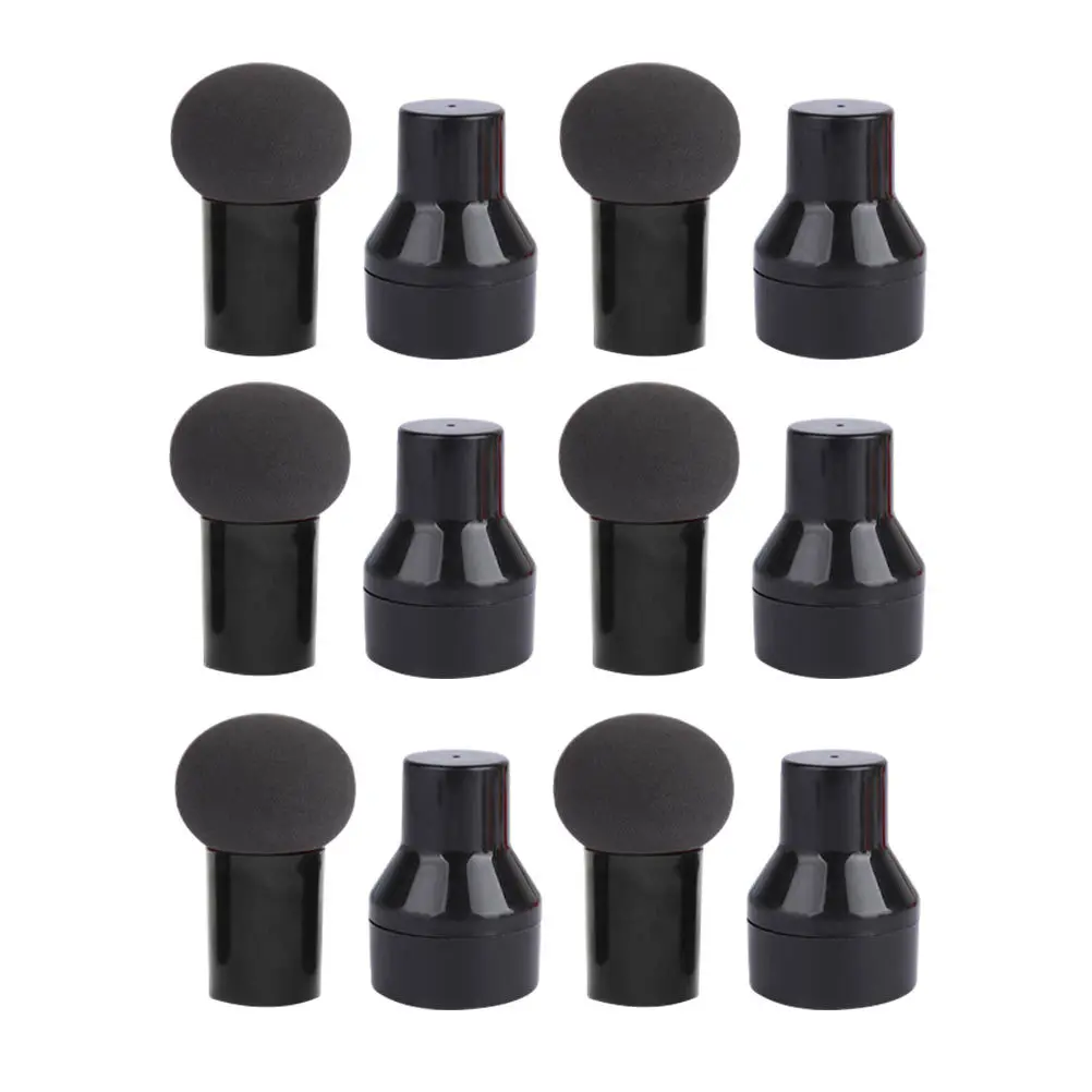6pcs Mushroom Head Makeup Puff Small Size For Foundation Cream Blush Wet Dry Use Portable Puff Blender Beauty Supply