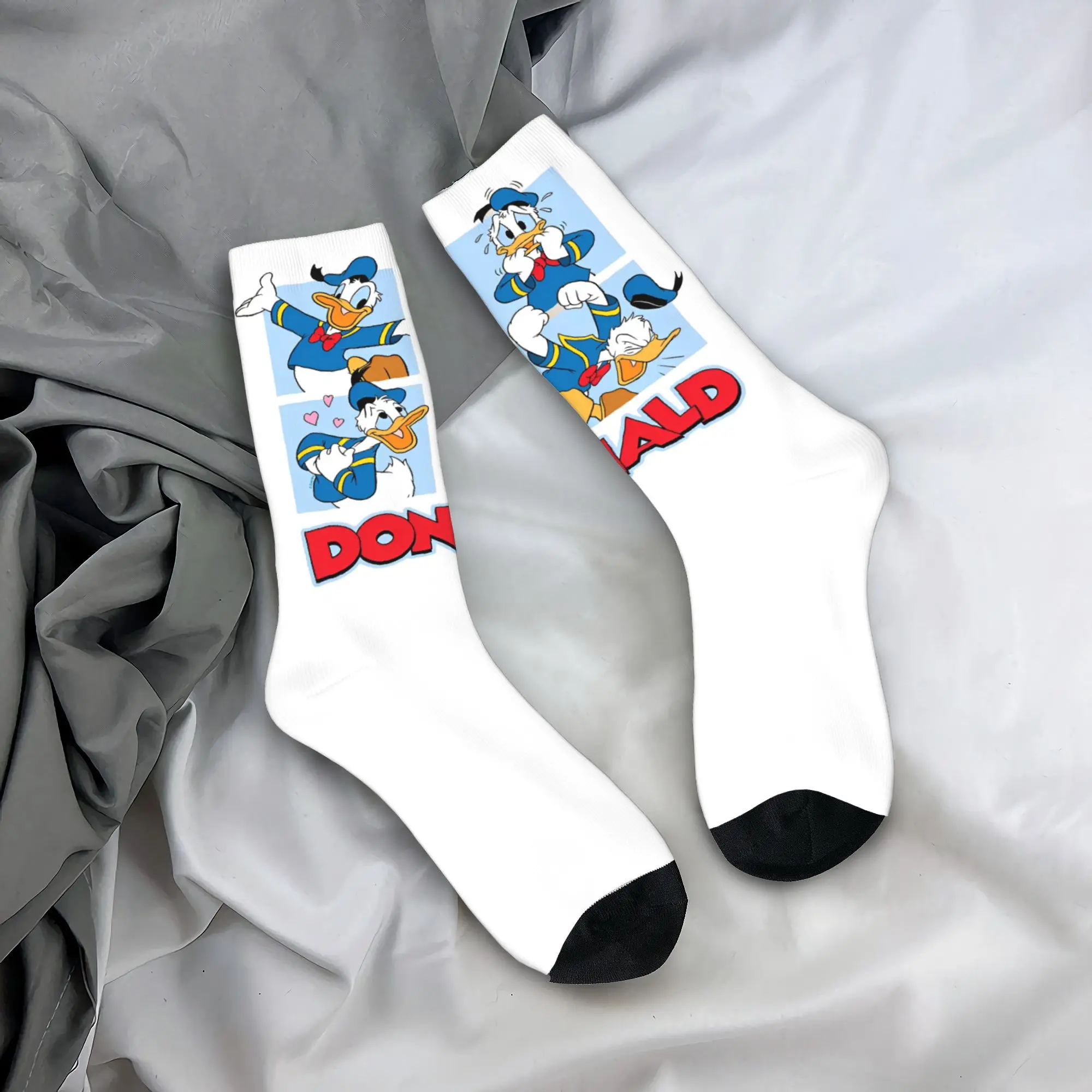 Casual Women Men Socks Donald Duck Merch Super Soft  Sport Dress Socks All Seasons