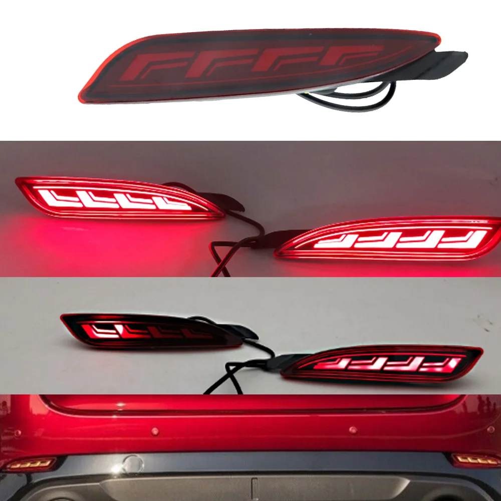 

LED Reflector For Mazda CX5 CX-5 2022 2023 Rear Bumper Fog Lamp Brake Light Turn Signal Light Car Accessories