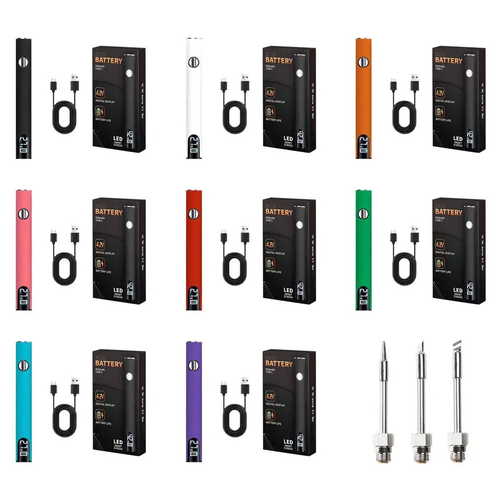 510 Thread Mini Soldering Iron Kit With Display Screen Adjustable Voltage 510 Connector Electronics Welding Tool Kit