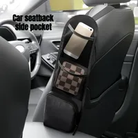 1Pc Universal Passenger Seat Side Organizer, Universal Hanging Mesh Storage Bag for Car Front Seat, Auto Vehicle Door Pocket