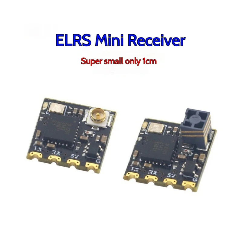 ELRS-Mini receptor remoto 2,4G, Protocolo CRSF, ultra pequeño, 1 cm, para control remoto de aviones, equipo rc