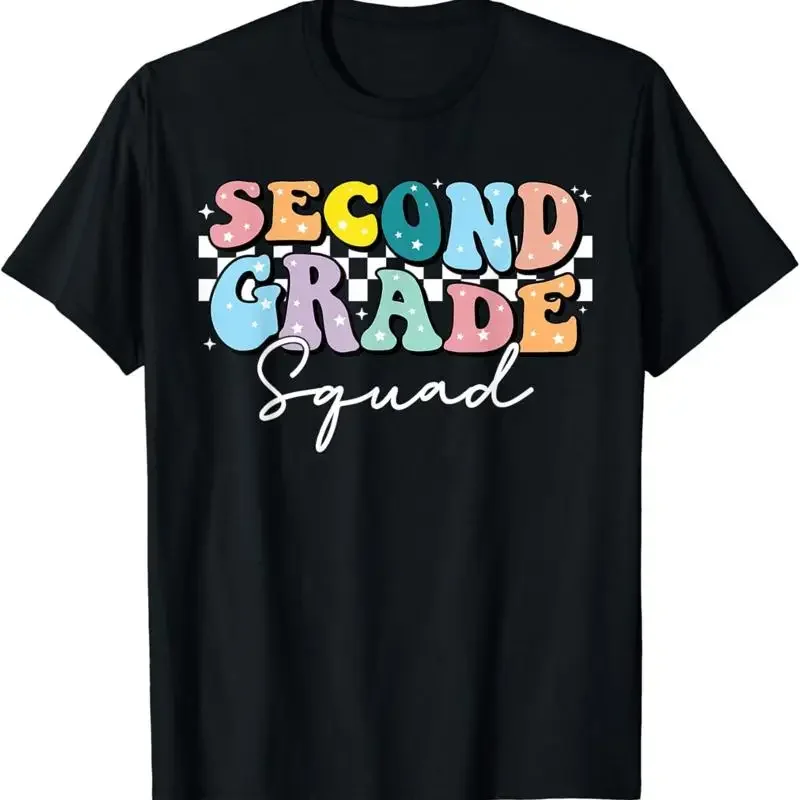 Second Grade Squad 2nd Team Retro 1st Day Of School T Shirt