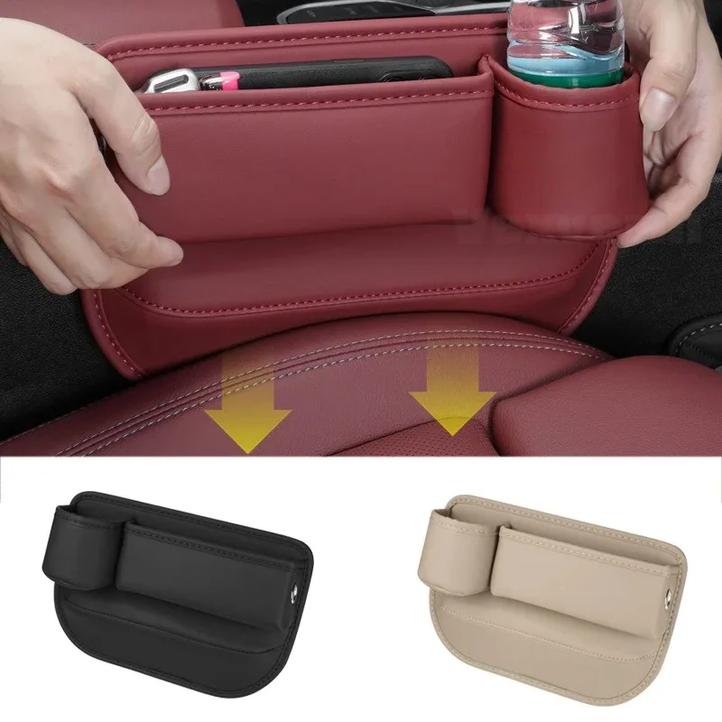 

Multifunctional Storage Box for Car Seat Pocket for Wallet Pre-set Cards Cup Holder Car Seat Gap Organizer Mesh