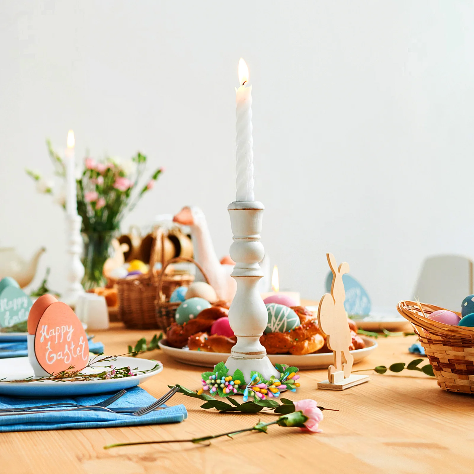 4 قطعة إكليل الربيع وهمية ديكور 6 5 سنتيمتر بيري فانوس حفلة الربيع وهمية إكليل المنزل مأدبة عطلة داخلي في الهواء الطلق #1