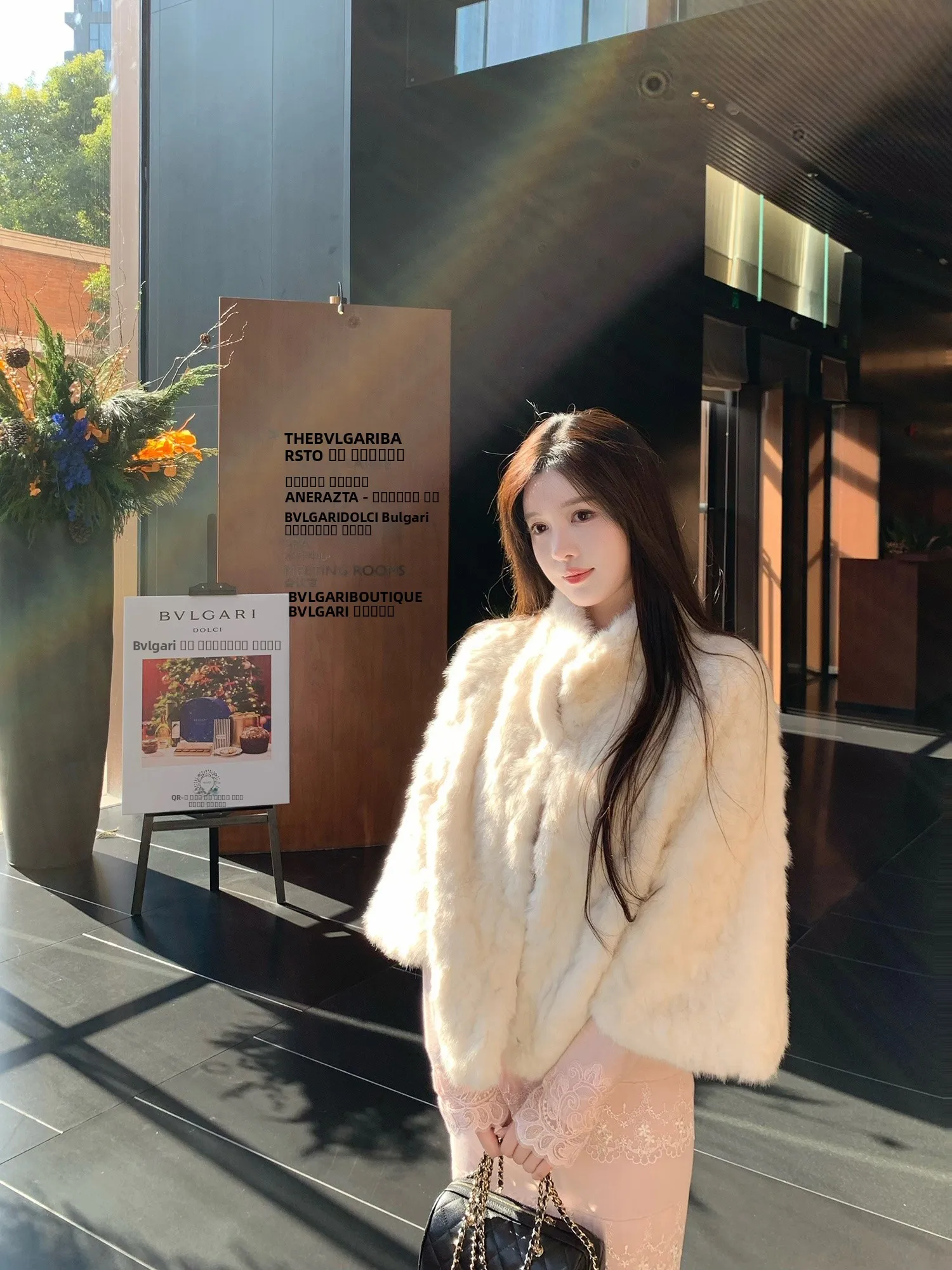 

Женское пальто Ele Warmth Gentle nce Swan Luxury из искусственного меха с воротником-стойкой, утепленное, с длинными рукавами, приталенного кроя