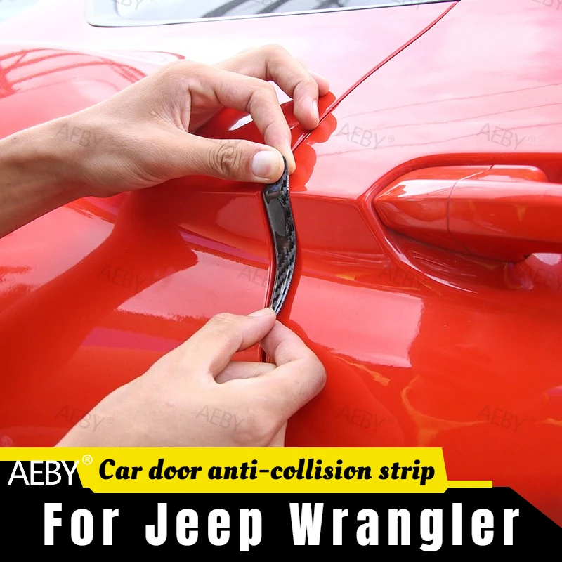 

For Jeep Wrangler 2018-2023 Car door edge protection rubber bumper strip,Protective bumper strips,Anti-scratch,Accessories