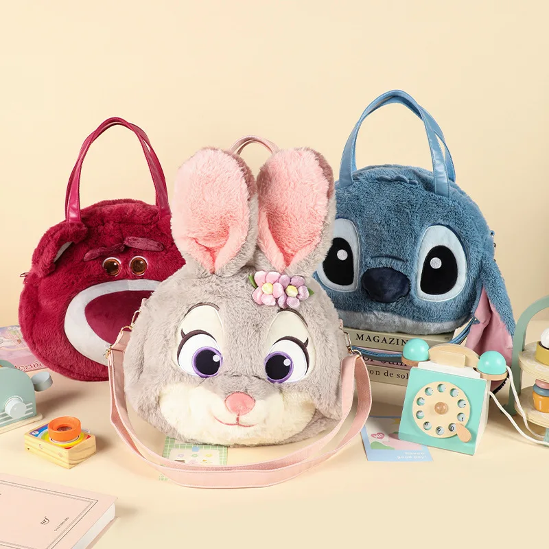 حقيبة ظهر ديزني زوتوبيا جودي هوبس نيك وايلد المحشوة على شكل حيوانات حقيبة كروس واسعة للأطفال والكبار #2