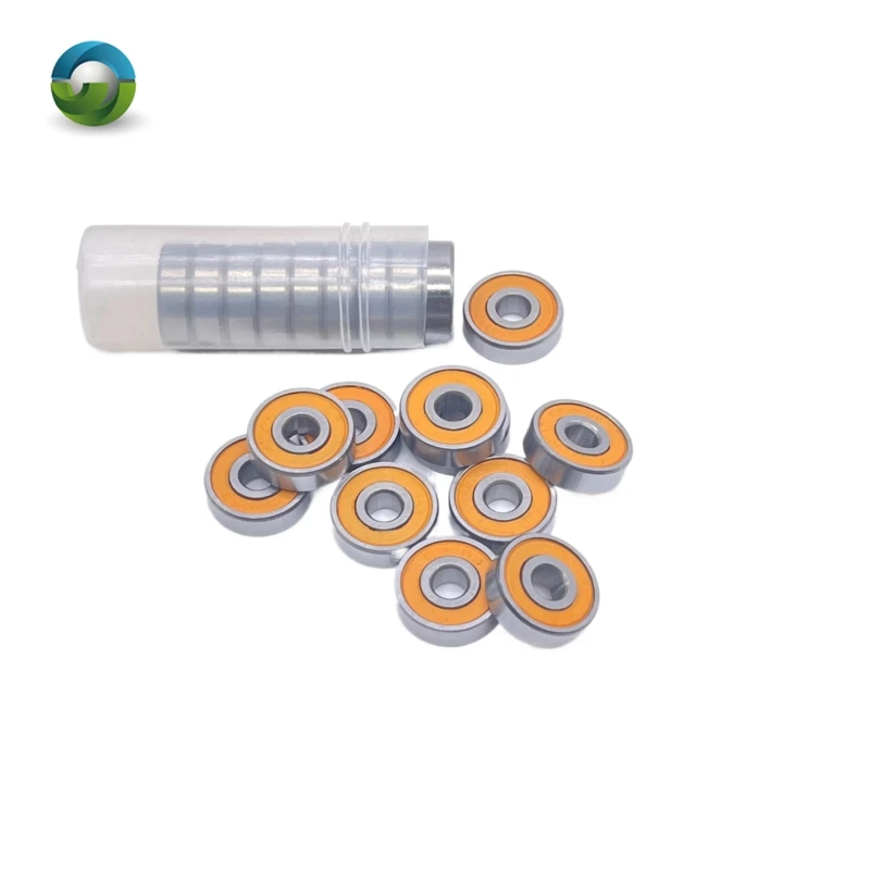 

10P 695RS Bearing 5x13x4 mm ABEC-7 Hobby Electric RC Car Truck 695 RS 2RS Ball Bearings 695-2RS Orange Sealed