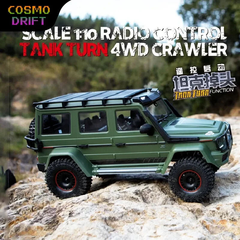 YIKONG YK4106 PRO V2 Simulation RC Crawler 1:10 4WD Tank Turn Electric Off-road RC Car Hobby Collectible Scale Model Vehicle