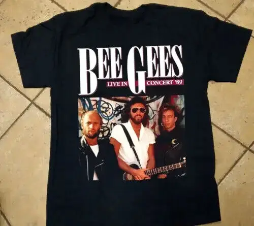 

New Bee Gees Live in концерт подарок для фанатов унисекс фоторубашка NW02_36