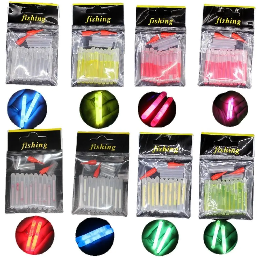 Palos luminosas, flotador nocturno, accesorios de pesca, palo de luz de pesca, flotador de pesca, barra de luz fluorescente, flotador luminoso