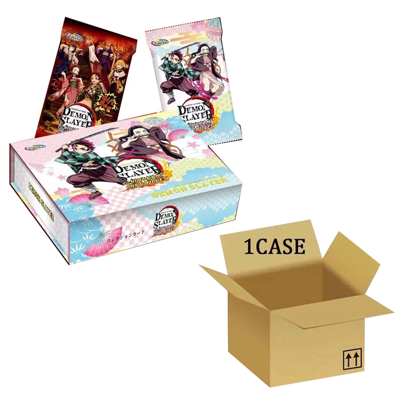 Demon Slayer kartu Booster Box Koleksi paket Senka Inggris grosir kartu bermain permainan pesta