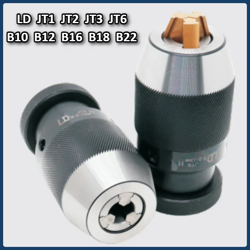 

LD Heavy-duty Self-locking Drill Bit Chuck Keyless JT1 JT6 JT3 JT2 B10 B12 B16 B18 B22 Turning Tool MTA MTB R8 C20 Drill Bit