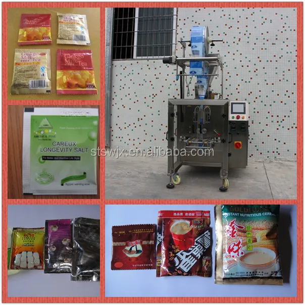 Shengwei Machinery Three Sides Seal Bag Coffee Stick Automatic Coffee Powder Packing Machine