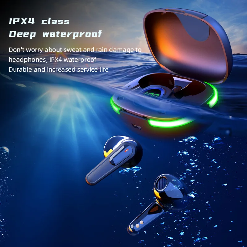 Ultra Light Earphones Mini Slim Bluetooth Earbuds Noise Reduction Long Lasting Battery Built-In Mic for Calls Music