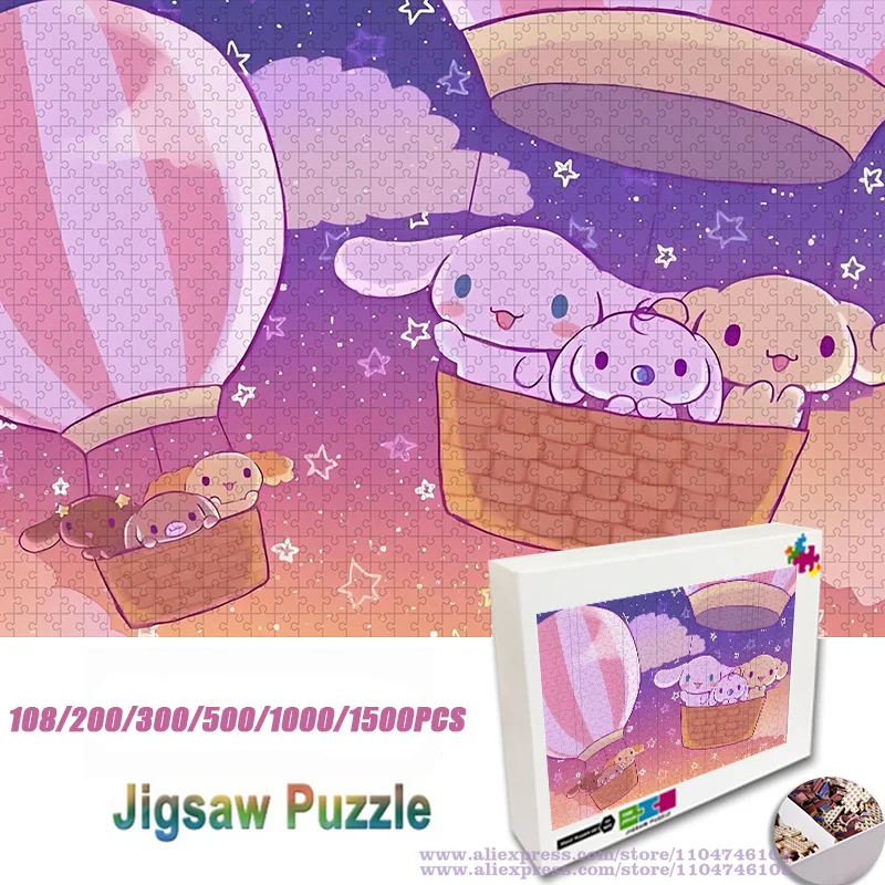 

Miniso Sanrio Cinnamoroll Puzzle Jigsaw Cartoon 108/200/300/500/1000/1500Pcs Intelligence Puzzles with Unique Gift Box
