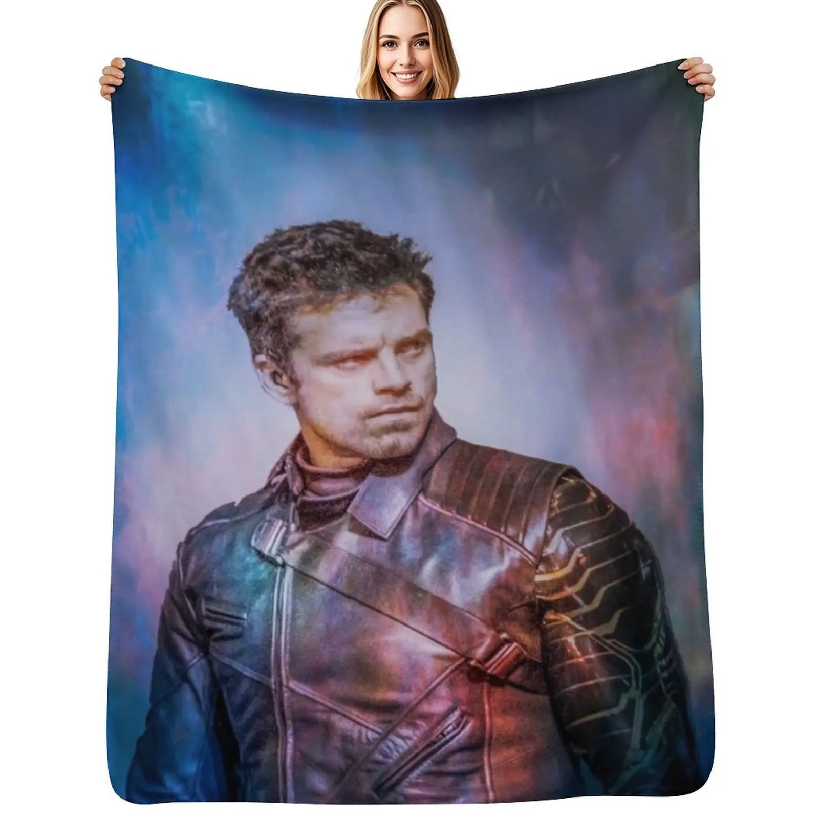

Bucky - Sebastian Stan Throw Blanket Nap Single Heavy Blanket