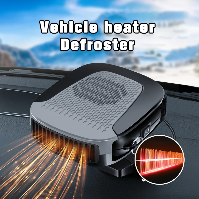 150W Portable Car Heater Accessories Warm Air Heater Winter Multifunctional Heating Fan Defogger Frost And Snow Equipment