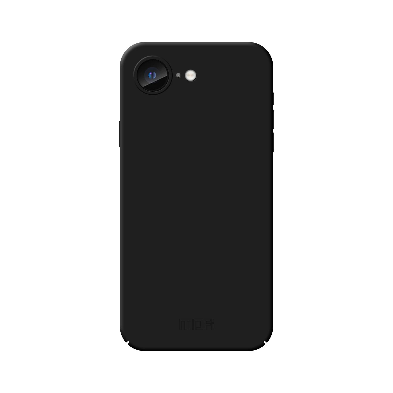 

For iPhone 16e Phone Case MOFI JK Qin Series Skin-Touch Matte Anti-fingerprint Back Cover - Black