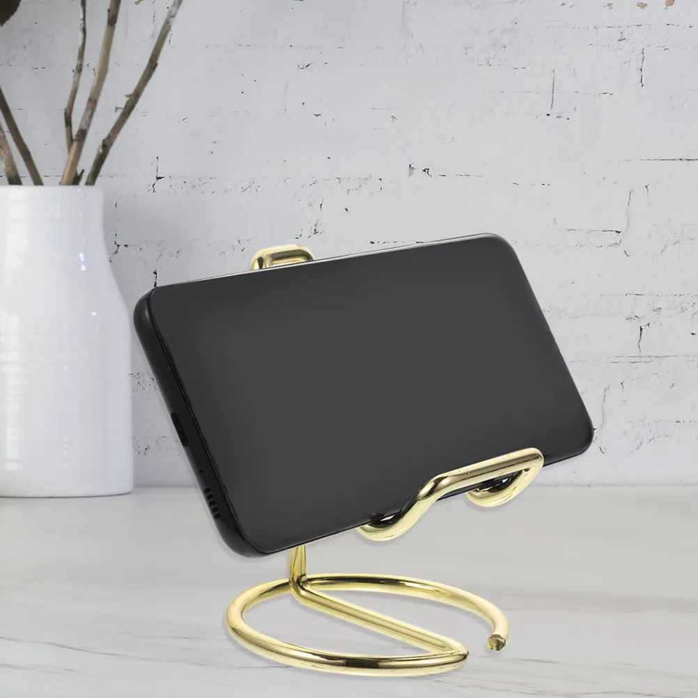 Metal Phone Stand Simple Sturdy Business Card Holder for Desk Multipurpose Display Stand Mobile Cellphone Holder