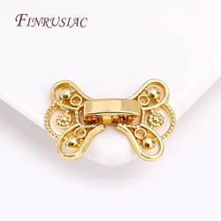 18K Gold Plated Jewelry Making Lock Clasps Connector,Creative Clip Clasps,Handmade DIY Bracelet Necklace Supplies Wholesale