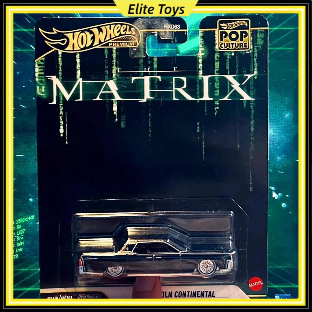 

Hot Wheels Premium Pop Culture MATRIX '64 Lincoln Continental HXD63 1:64 Diecast Retro Car Model Collectible Vehicle Toys Gift