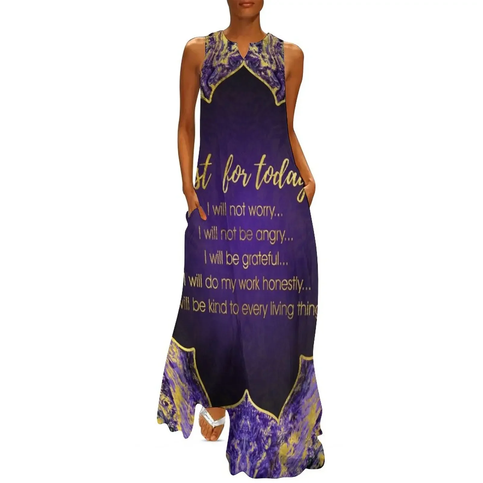 

Reiki Principles - Reiki Precepts Long Dress woman dress summer dresses women 2025 Party dresses for women Dress