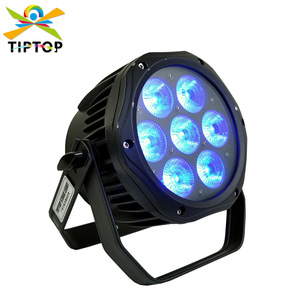 

Discount Price TP-P117B New Mini Aluminum Led Par Light 7x18W 6IN1 Color No Waterproof 100W Stage DMX Par Cans Sound Auto Manual