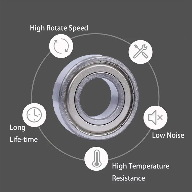 SEWS-100Pc 608 ZZ Ball Bearings, 608Zz Metal Double Shielded Miniature Deep Groove Skateboard Ball Bearings(8Mm X 22Mm X 7Mm)