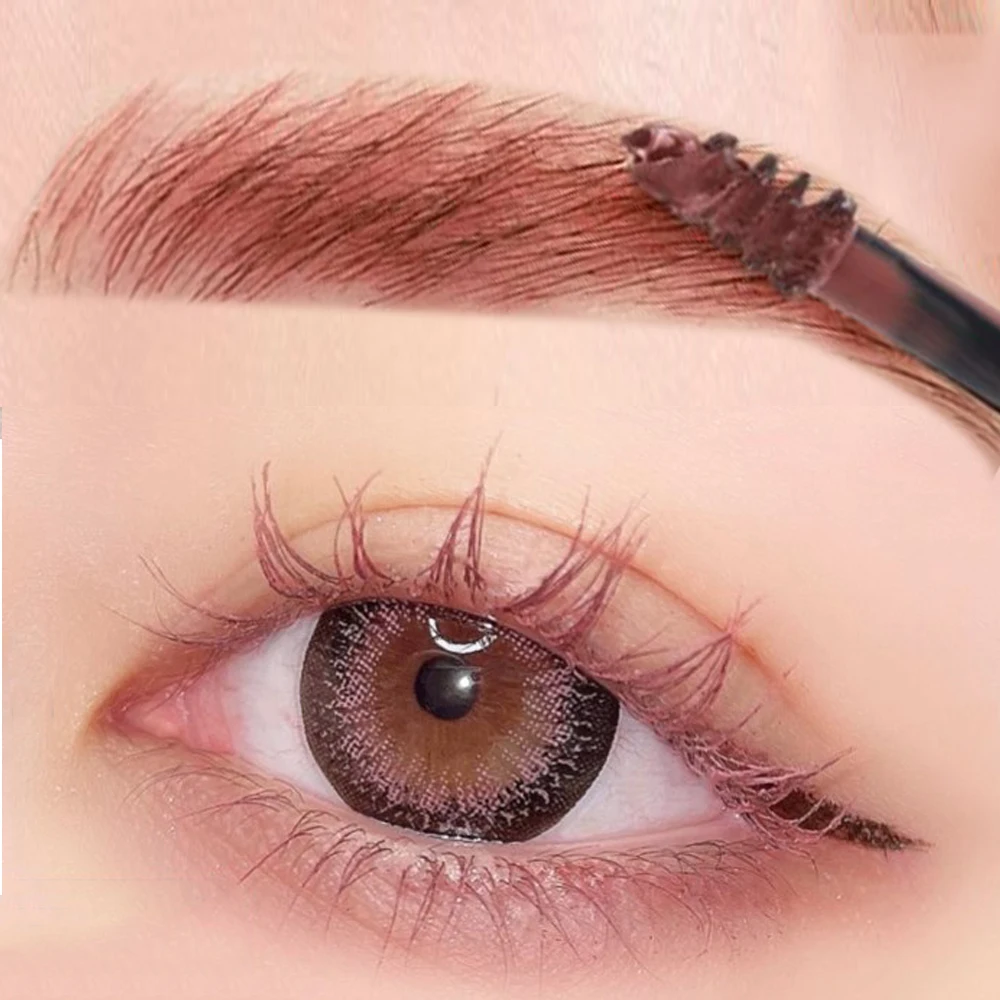 Long-lasting Dyeing Eyebrow Cream Waterproof Berry Pink Brown Tint Eyebrow Mascara Eyes Makeup Natural Brow Enhacer Gel Cosmetic