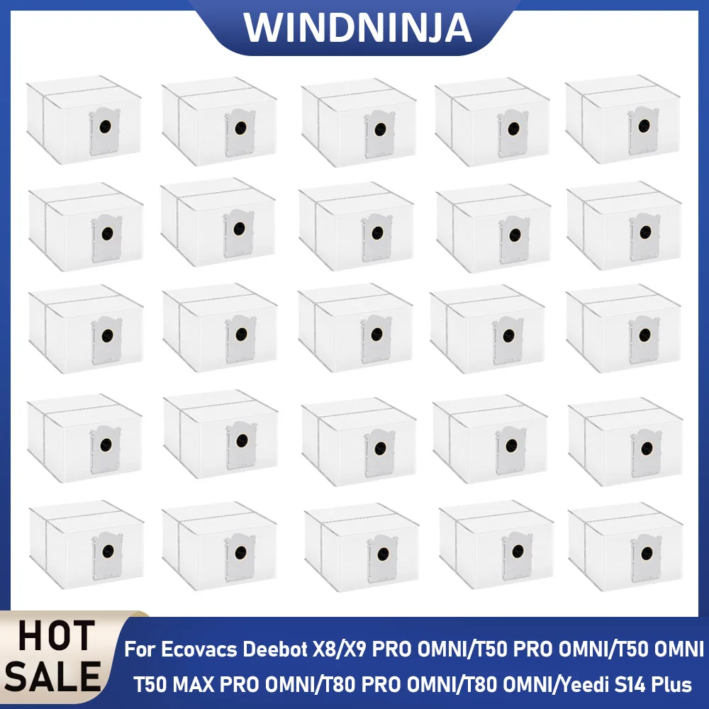Dust Bags Parts For Ecovacs Deebot X8 X9 PRO OMNI T80 PRO OMNI T80 OMNI T50 PRO OMNI T50 OMNI T50 MAX PRO OMNI Yeedi S14 Plus