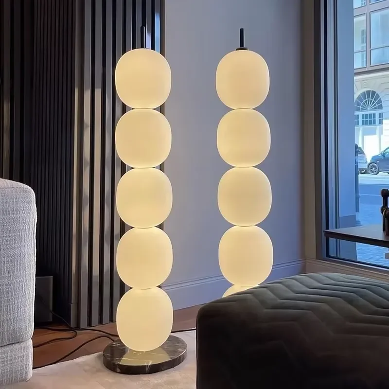 Nordic Creative Gourd Floor Lamp Luxury LED Standing Light for Living Room Study Bedroom Modern Designer Home Decor