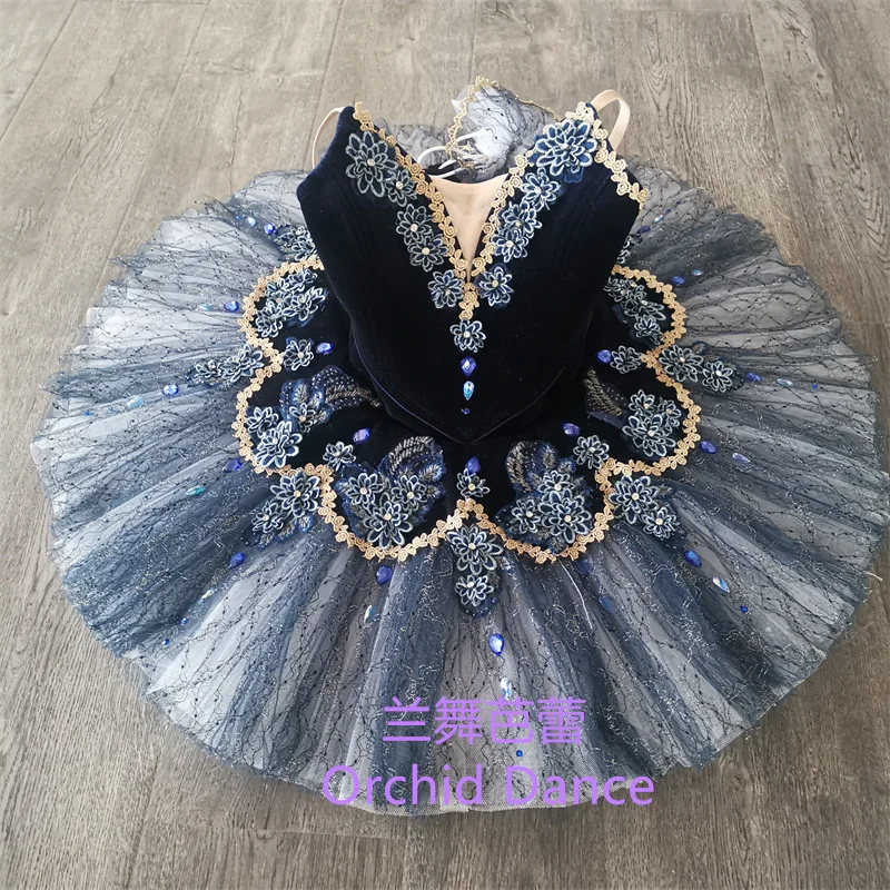 

Fast Delivery High Quality Professional Custom Size Classical Adult Girls Gray Bird Ballet Tutu Costumes